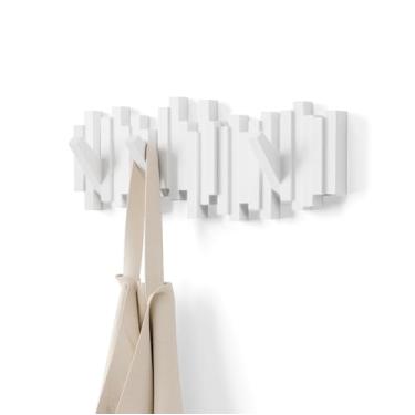 Imagem de Cabideiro De Parede Sticks Cor Branco Em Plastico Umbra Branco