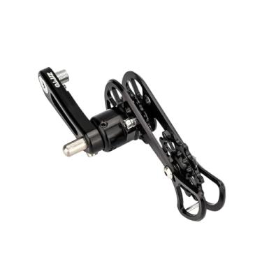 Imagem de oshhni Tensor de corrente de velocidade única, acessórios para bicicleta, reparo, liga de alumínio leve e resistente para ciclismo ao ar livre, Preto