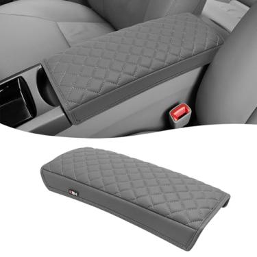 Imagem de KBH Capa de apoio de braço do console central para Toyota Prius 2004 2005 2006 2007 2008 2009, acessórios internos, capa protetora da tampa do console médio, almofada de descanso de braço, couro vinil