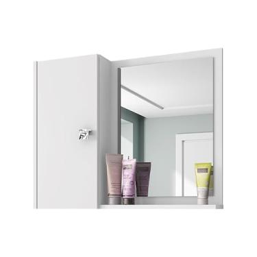 Imagem de Armário Espelheira Banheiro Superior Gênova Com 1 Porta (Branco)