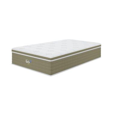 Imagem de Colchão Sonos Nattu Látex Solteiro Mola Ensacada 88x188x34cm