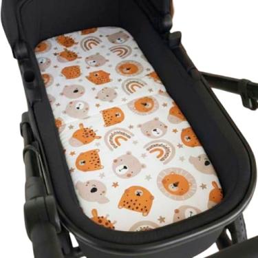 Imagem de Colchão para Carrinho Moises Colchonete Bebê Menino Menina com Capa Removível e Espuma(COALA)