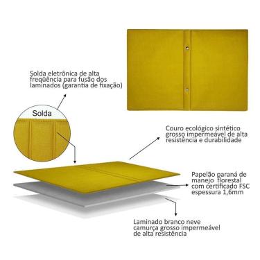 Imagem de 1 Álbum De Foto 20X25/40 Fotos Couro Ecológico Azul Bebê