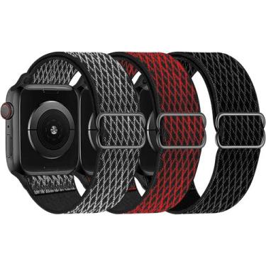 Imagem de Pulseiras de nylon elástico Huoguo, com laço solo, compatível com Appl