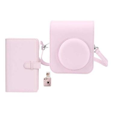 Imagem de Kit Álbum P/108 Fotos Mini +case Bolsa P/ Camera Instax Mini - skin za