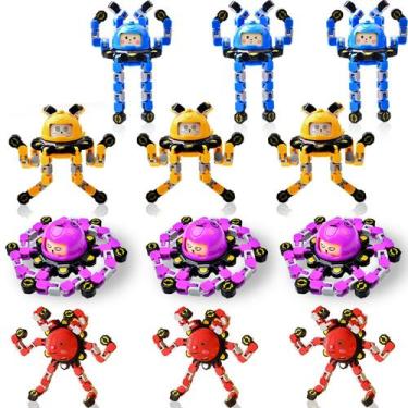 Imagem de 12 unidades transformáveis Fidget Spinner Vipctery para crianças e adu