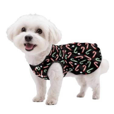 Imagem de KEIAHUAN Vestidos de Natal para cães pequenos, meninas, filhotes, tutu, roupas para animais de estimação, outono e inverno, vestidos para meninas, tema de férias, roupas de Natal, saias de festa