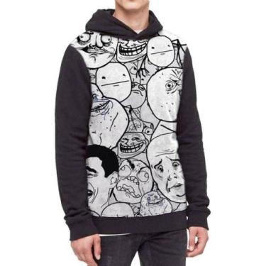 Imagem de Moletom Com Capuz Memes Ref:173 - smoke, Preto, PP