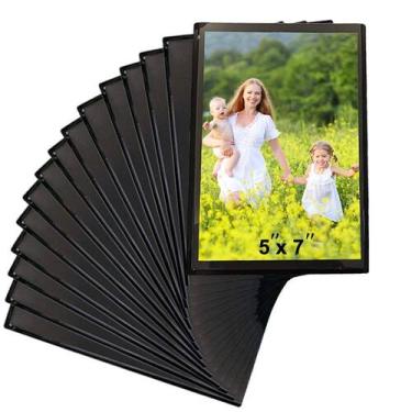 Imagem de Moldura fotográfica magnética Sooyee 5x7cm para geladeira, pacote com 