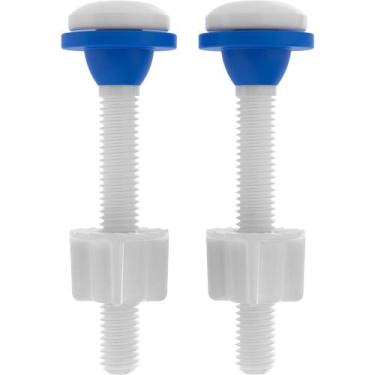 Imagem de Conjunto Fixação Blukit Caixa Acoplada Parafuso Bucha Vedação Instalaç