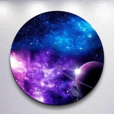 Imagem de Decoração infantil festa com painel redondo capa Astronauta Galaxia Es