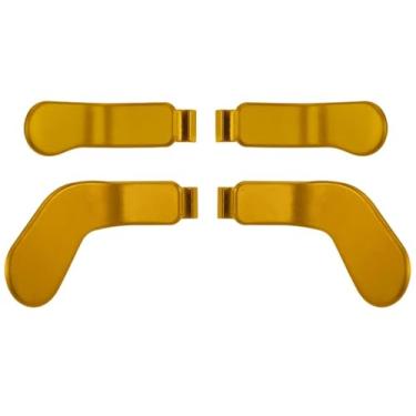 Imagem de Rzkipdy Elite Controller Series 2 Paddles, peças de reposição de aço inoxidável, travas de gatilho de cabelo com almofada D para Xbox Elite Controller Series 2 e Core Controller Model 1797