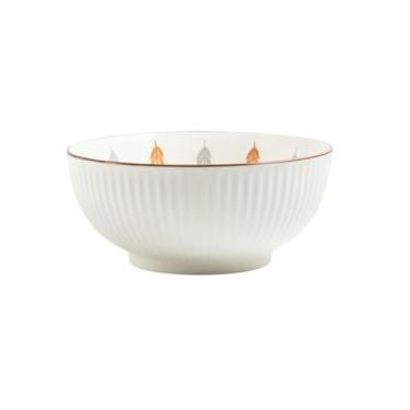 Imagem de Pratos de cerâmica de cor quente sob o esmalte doméstico requintado resistente a altas temperaturas - tigela de sopa de 20 cm.