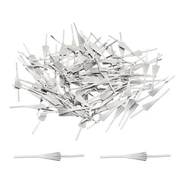 Imagem de Clipes de gravata borboleta de lustre de 34 mm/1,34 polegadas, 100 peças, clipes de conectores de lustre de cobre para fixação de peças de cristais, substituições de lustre, cromado