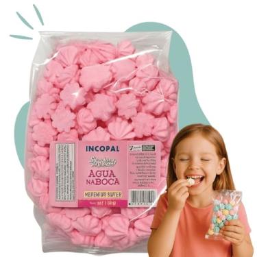 Imagem de 200 Mini Suspiro para Lembrancinha - 1 Pacote de 140g (Rosa)