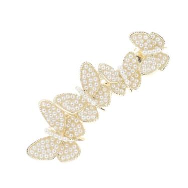 Imagem de Generic Grampos de cabelo de borboleta pérola francesa bege 1 peça