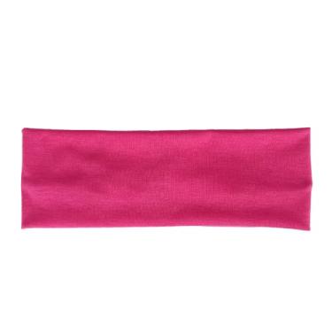 Imagem de Bandanas esportivas modernas para mulheres, elásticas, macias, antiderrapantes, para treino diário, corrida, esportes, ioga, rosa