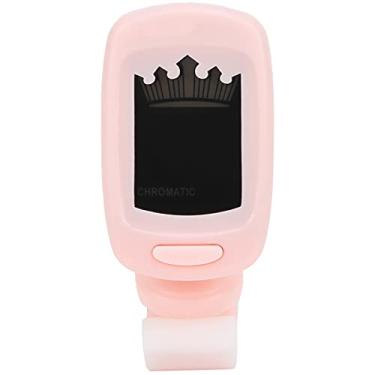 Imagem de RiToEasysports Afinador Portátil Com Suporte para Guitarra, Baixo, Violino, Ukulele, Tamanho Mini, Afinação Ajustável para Vários Instrumentos (Rosa)