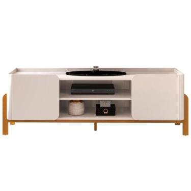 Imagem de Rack Bancada 65 Pol 180 Cm Cher Off White Cedro Dj Moveis Off White Ce