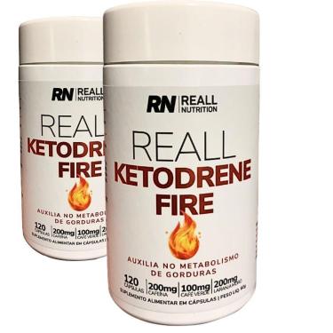 Imagem de Kit 2 Termogênico Ketodrene Fat Burner Reall Nutrition-Unissex