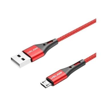 Imagem de Cabo Micro USB Roxo De Carregamento Rápido 3M Para Celulares Xiaomi Sa