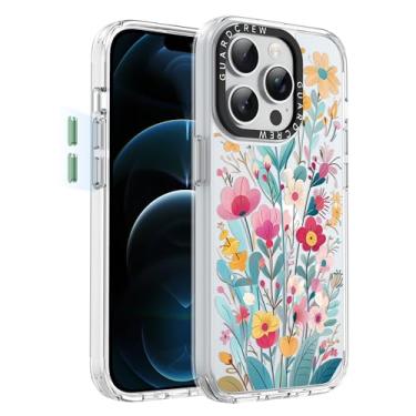 Imagem de GuardCrew Capa para iPhone 13 Pro Max, [proteção contra quedas de grau militar de 3,5 m à prova de colisão] [antiamarelamento e antidescasca] Capa de telefone fina à prova de choque transparente TPU