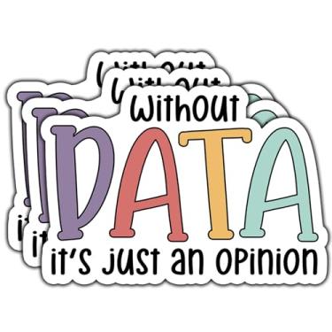 Imagem de (3 peças) Sem Dados It's Just an Opinion Adesivo de Vinil Engraçado Impermeável Decalques para Livros Laptops Telefone Garrafas de Água Copo Kindle 3 Polegadas