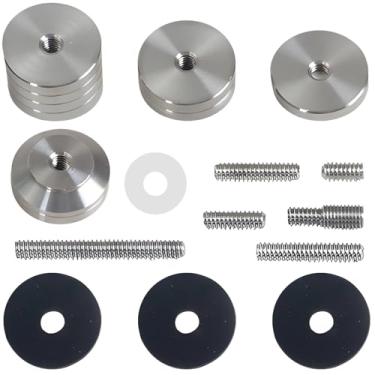 Imagem de LUMINFLY Kit de peso estabilizador de arco e flecha, estrutura de liga, 4 pesos e 6 parafusos incluídos, serve para arcos recurvos e compostos, melhora a estabilidade, reduz a vibração