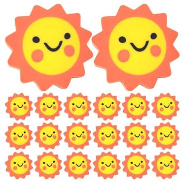 Imagem de CAXUSD Lindo conjunto de 50 borrachas em formato de girassol para meninos e meninas, pacote a granel para escola e escritório