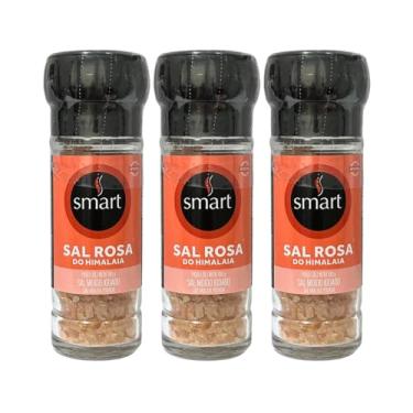Imagem de Kit com 3 Unidades de Sal Rosa do Himalaia Integral com Moedor de 100g cada - Smart