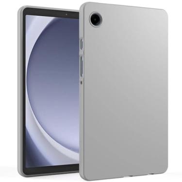 Imagem de WOGROO Capa para Samsung Galaxy Tab A9 8,7 polegadas modelo 2023 (SM-X110/X115/X117), capa protetora fina e macia para tablet Samsung Galaxy Tab A9 22.1 cm (SM-X110/X115/X117), cinza