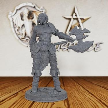 Imagem de DND Miniature, Fantasy Tabletop Gaming Figurine, Compatible with Dungeons and Dragons, TTRPG Games, RPG Accessory for Savage Combat Scenarios-AS499