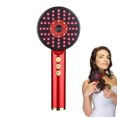 Imagem de Shakven Aplicador de óleo de cabelo massageador de couro cabeludo, escova massageadora de couro cabeludo,Pente a vapor para massagem elétrica | Pente massageador elétrico, escova aplicadora de couro