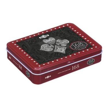 Imagem de Jogo Baralho De Plastico Pop Na Lata 108 Cartas Profissional