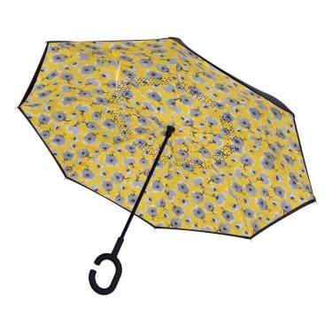 Imagem de Guarda-Chuva Invertido Floral - Amarelo