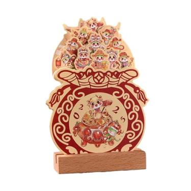 Imagem de Calendário de mesa de, calendário de mesa pequeno,Calendário de mesa 2025 com base de - Calendário mensal de decoração de mesa, compacto para planejamento de organização doméstica