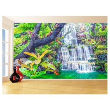 Imagem de Papel De Parede 3D Paisagem Cachoeira Florestas 3,5M Nch259 - Você Dec