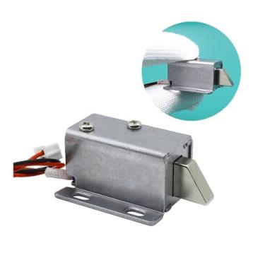 Imagem de Fechadura eletrônica pequena DC12v24v fechadura eletromagnética fechadura de porta fechadura de acesso eletrônico bloqueio solenoide OROAOBOMT (DC24V)