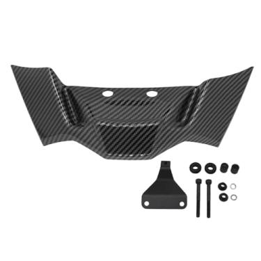 Imagem de Ysyqkn Asa Dianteira, Kit de Proteção de Carenagem Estável, Asa Downforce, Kit de Asa Aerodinâmica Sem Carenagem para S1000R, M1000R, Padrão de Fibra de Carbono