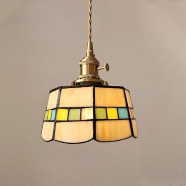 Imagem de Lustre retrô de latão - Perfeito para loft antigo, mesa de cabeceira vintage, restaurante em antigo armazém e pousada litorânea (CC)