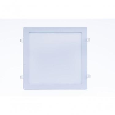 Imagem de Plafon Led Slim 6w Quadrado Embutir 6500k Branco Frio Bivolt -kit Com 8 Unidades