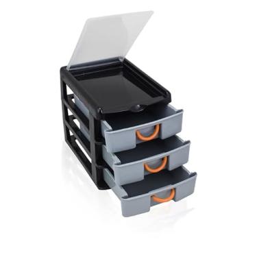 Imagem de Caixa Organizadora Com 3 Gavetas Organizador Gaveteiro