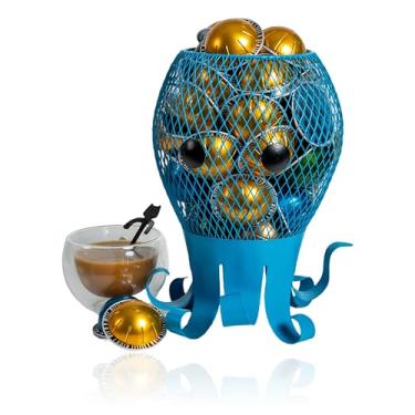 Imagem de Made Easy Kit Organizador de cápsulas de café compatível com Nespresso Vertuo e Original – Suporte de escultura de bancada estilo cesta para café bar, estação de canto e área de descanso de escritório