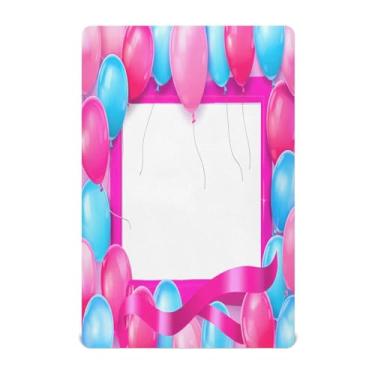 Imagem de Wassud Jogo de lençol com balões coloridos para berço respirável para meninos e meninas, neutro, 68 x 99 cm