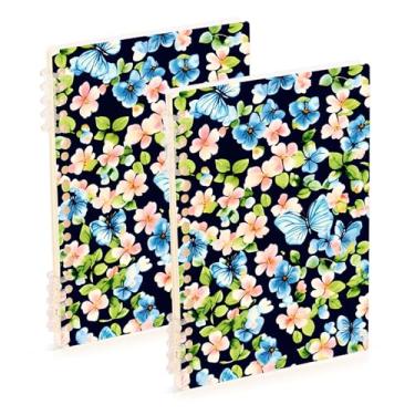 Imagem de Burbuja Cadernos com nome, papel pautado universitário A5 com 60 folhas, fichário para escritório, 2 unidades