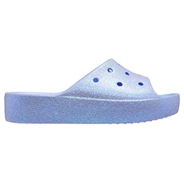 Imagem de CROCS Classicplatformglitterslidew - Moon Jelly - W10, 208233-5Q6-W10, Unisex Adult, Moon Jelly, W10