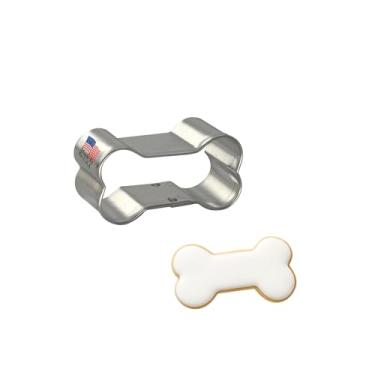 Imagem de Cortador de biscoito de osso de cachorro 5 cm B1621 - Cortadores de biscoito Foose - placa de lata de aço dos EUA