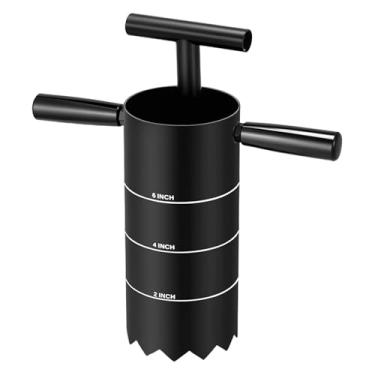 Imagem de Baoblaze Ferramenta para perfurar buracos de golfe, perfurador de grama, dispositivo para cortar o solo, fácil de usar com cabo removível, portátil para