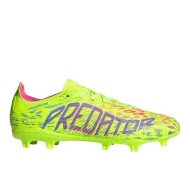 Imagem de adidas Tênis unissex League Firm Multi Ground Soccer Cleats, Lucid Lemon/Blue Fusion/Lucid Pink, 9 Women/8 Men