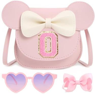 Imagem de PRLINJSK Bolsa infantil para presente de aniversário para meninas, bolsa para meninas, conjunto de presente, Rosa O, Small, Casual